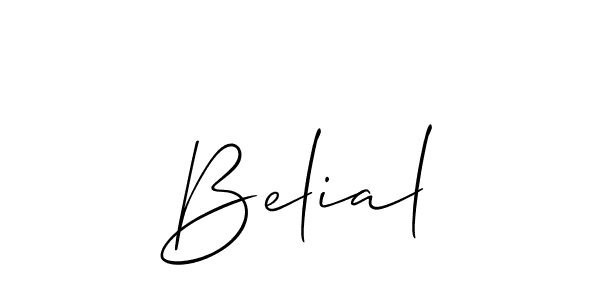 How to make Belial signature? Allison_Script is a professional autograph style. Create handwritten signature for Belial name. Belial signature style 2 images and pictures png