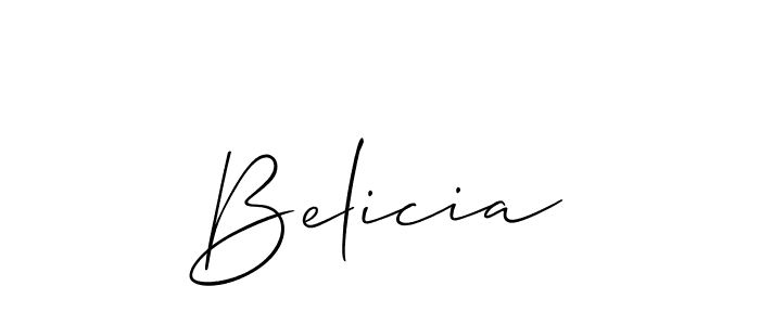 Use a signature maker to create a handwritten signature online. With this signature software, you can design (Allison_Script) your own signature for name Belicia. Belicia signature style 2 images and pictures png