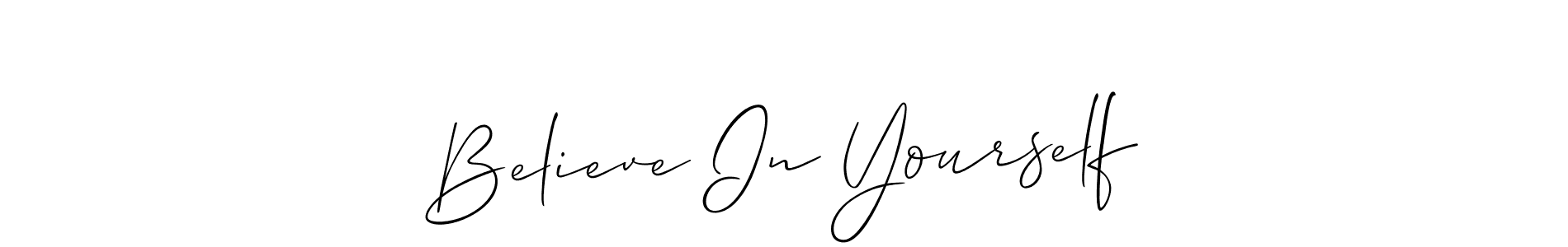 Best and Professional Signature Style for Believe In Yourself. Allison_Script Best Signature Style Collection. Believe In Yourself signature style 2 images and pictures png
