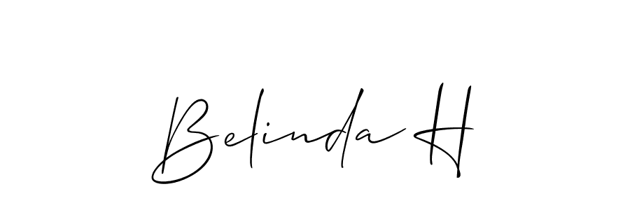 You can use this online signature creator to create a handwritten signature for the name Belinda H. This is the best online autograph maker. Belinda H signature style 2 images and pictures png