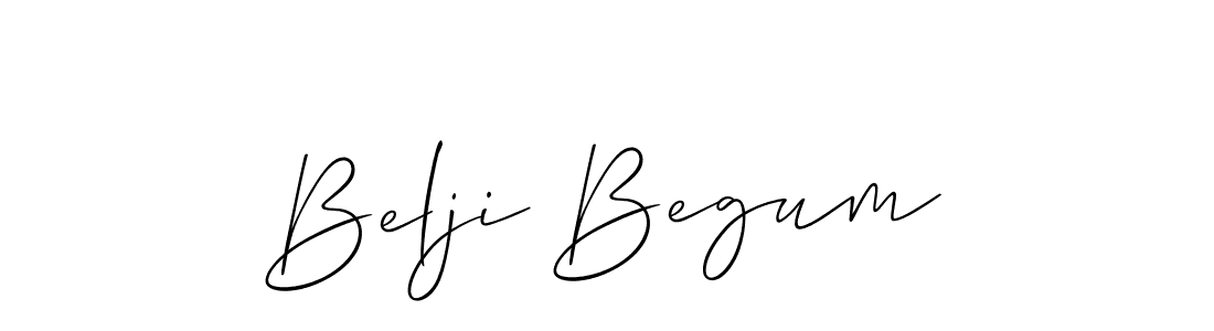 How to make Belji Begum signature? Allison_Script is a professional autograph style. Create handwritten signature for Belji Begum name. Belji Begum signature style 2 images and pictures png