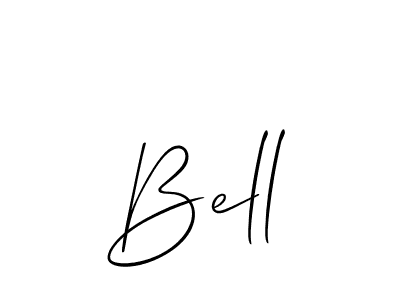 You should practise on your own different ways (Allison_Script) to write your name (Bell) in signature. don't let someone else do it for you. Bell signature style 2 images and pictures png