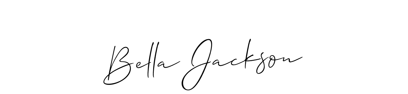 Design your own signature with our free online signature maker. With this signature software, you can create a handwritten (Allison_Script) signature for name Bella Jackson. Bella Jackson signature style 2 images and pictures png