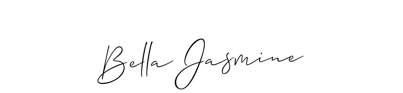Also You can easily find your signature by using the search form. We will create Bella Jasmine name handwritten signature images for you free of cost using Allison_Script sign style. Bella Jasmine signature style 2 images and pictures png