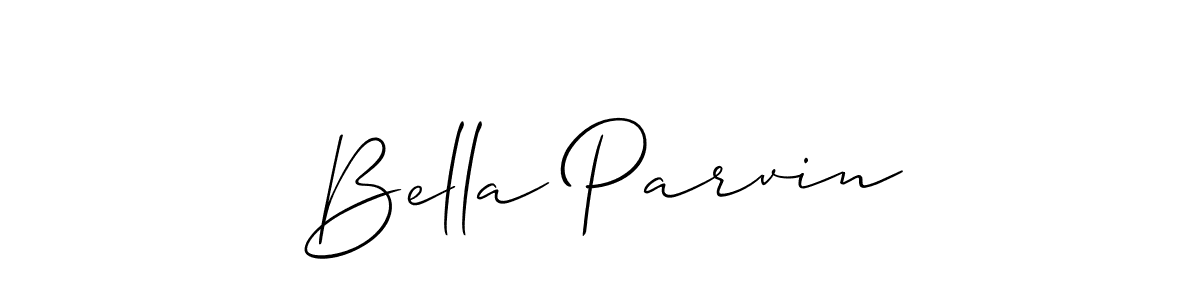 How to make Bella Parvin signature? Allison_Script is a professional autograph style. Create handwritten signature for Bella Parvin name. Bella Parvin signature style 2 images and pictures png