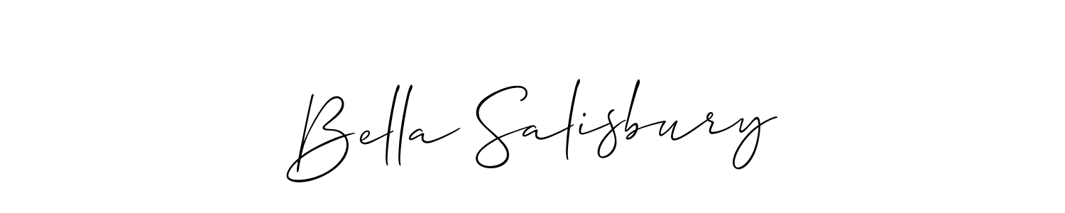 Best and Professional Signature Style for Bella Salisbury. Allison_Script Best Signature Style Collection. Bella Salisbury signature style 2 images and pictures png