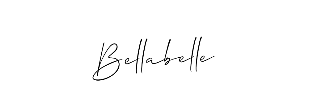 The best way (Allison_Script) to make a short signature is to pick only two or three words in your name. The name Bellabelle include a total of six letters. For converting this name. Bellabelle signature style 2 images and pictures png