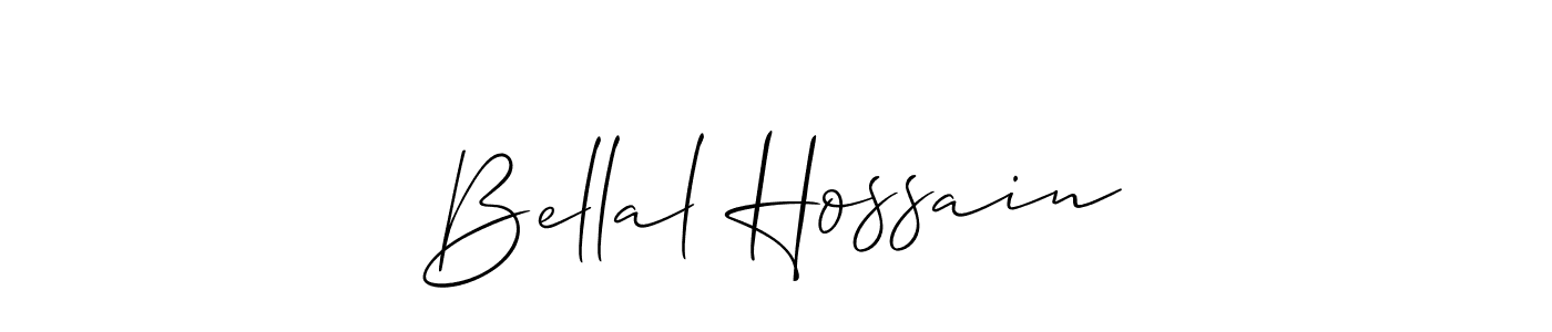 It looks lik you need a new signature style for name Bellal Hossain. Design unique handwritten (Allison_Script) signature with our free signature maker in just a few clicks. Bellal Hossain signature style 2 images and pictures png