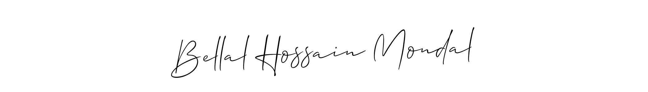 It looks lik you need a new signature style for name Bellal Hossain Mondal. Design unique handwritten (Allison_Script) signature with our free signature maker in just a few clicks. Bellal Hossain Mondal signature style 2 images and pictures png