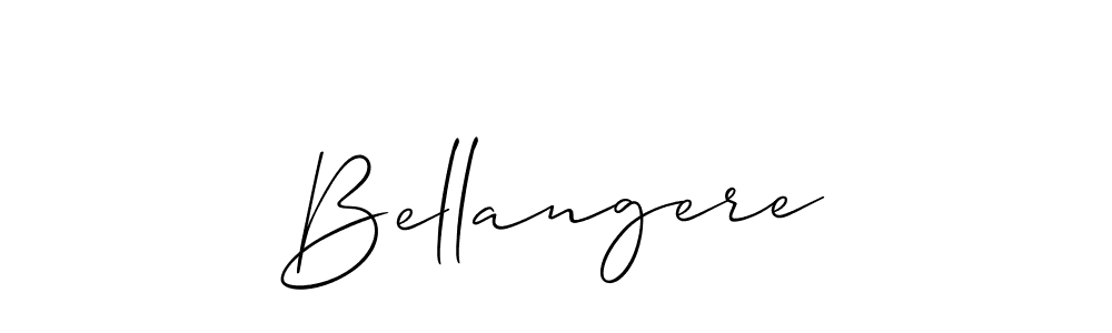 Make a beautiful signature design for name Bellangere. With this signature (Allison_Script) style, you can create a handwritten signature for free. Bellangere signature style 2 images and pictures png