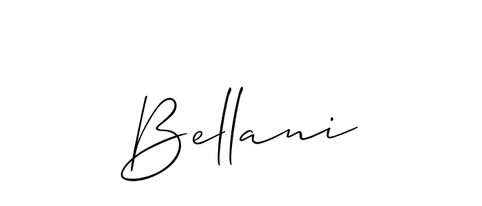 How to make Bellani name signature. Use Allison_Script style for creating short signs online. This is the latest handwritten sign. Bellani signature style 2 images and pictures png