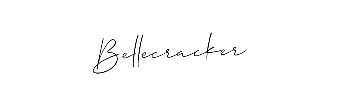 How to make Bellecracker signature? Allison_Script is a professional autograph style. Create handwritten signature for Bellecracker name. Bellecracker signature style 2 images and pictures png