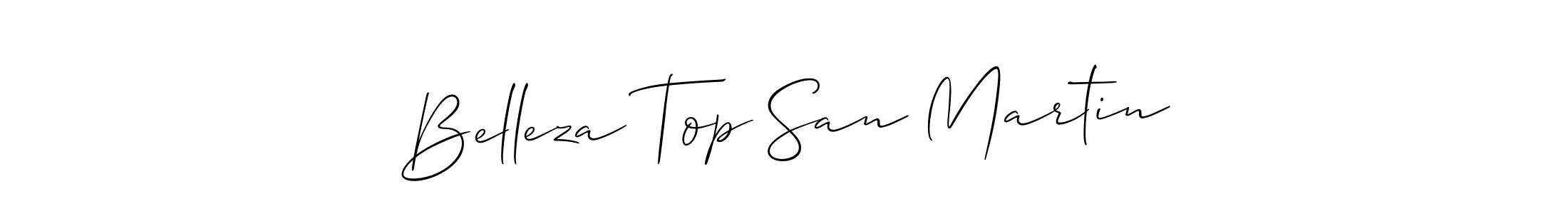 Use a signature maker to create a handwritten signature online. With this signature software, you can design (Allison_Script) your own signature for name Belleza Top San Martin. Belleza Top San Martin signature style 2 images and pictures png
