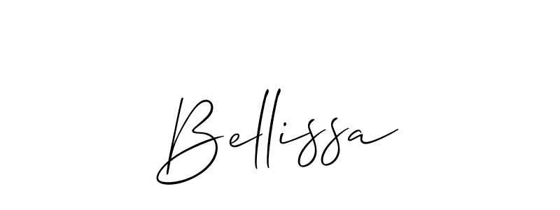 How to make Bellissa name signature. Use Allison_Script style for creating short signs online. This is the latest handwritten sign. Bellissa signature style 2 images and pictures png