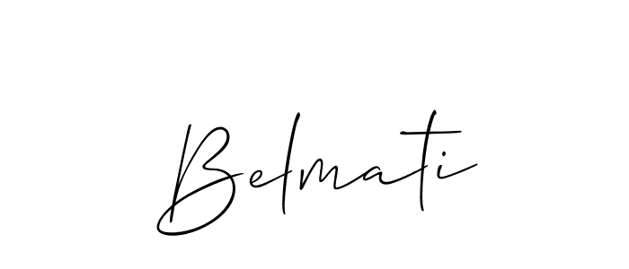 Make a short Belmati signature style. Manage your documents anywhere anytime using Allison_Script. Create and add eSignatures, submit forms, share and send files easily. Belmati signature style 2 images and pictures png