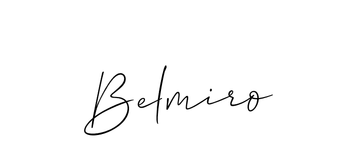 How to make Belmiro name signature. Use Allison_Script style for creating short signs online. This is the latest handwritten sign. Belmiro signature style 2 images and pictures png