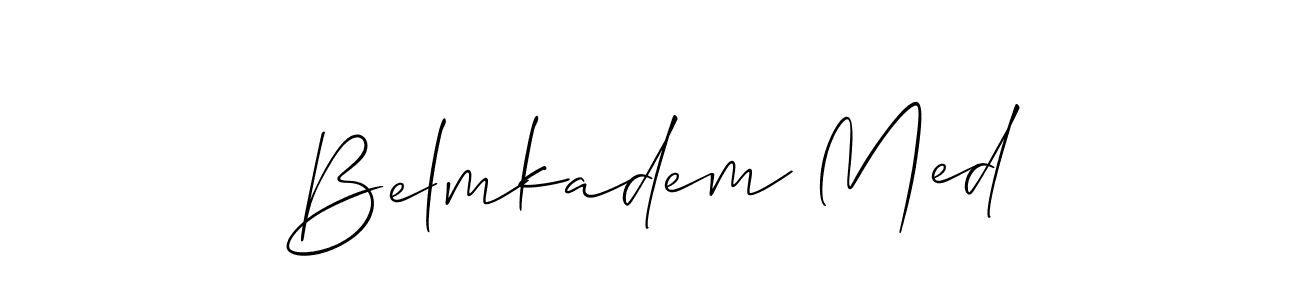 Similarly Allison_Script is the best handwritten signature design. Signature creator online .You can use it as an online autograph creator for name Belmkadem Med. Belmkadem Med signature style 2 images and pictures png