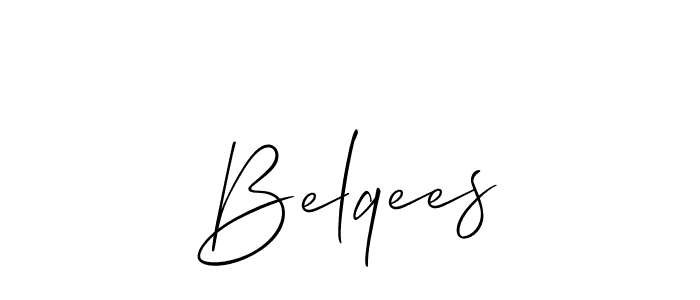 How to make Belqees signature? Allison_Script is a professional autograph style. Create handwritten signature for Belqees name. Belqees signature style 2 images and pictures png