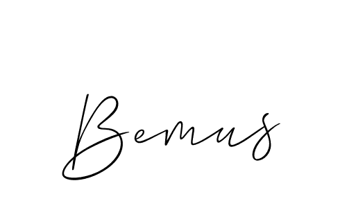 It looks lik you need a new signature style for name Bemus. Design unique handwritten (Allison_Script) signature with our free signature maker in just a few clicks. Bemus signature style 2 images and pictures png