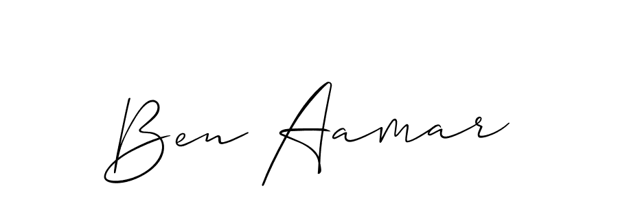 Also You can easily find your signature by using the search form. We will create Ben Aamar name handwritten signature images for you free of cost using Allison_Script sign style. Ben Aamar signature style 2 images and pictures png