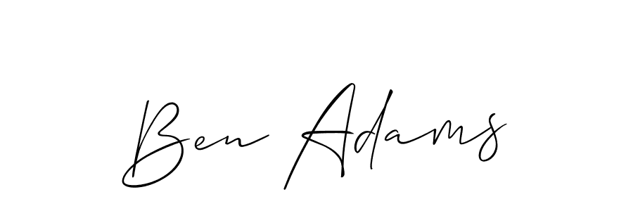 Once you've used our free online signature maker to create your best signature Allison_Script style, it's time to enjoy all of the benefits that Ben Adams name signing documents. Ben Adams signature style 2 images and pictures png