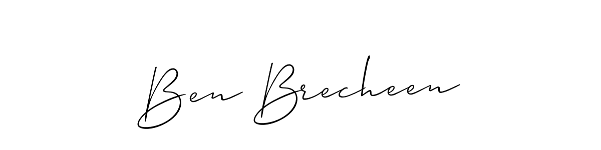 Use a signature maker to create a handwritten signature online. With this signature software, you can design (Allison_Script) your own signature for name Ben Brecheen. Ben Brecheen signature style 2 images and pictures png