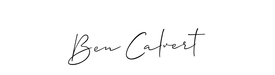 Make a beautiful signature design for name Ben Calvert. With this signature (Allison_Script) style, you can create a handwritten signature for free. Ben Calvert signature style 2 images and pictures png