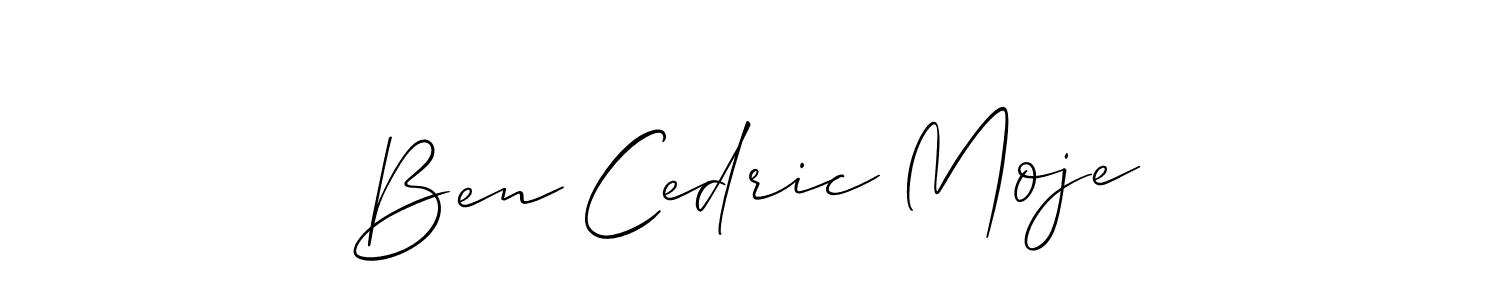 It looks lik you need a new signature style for name Ben Cedric Moje. Design unique handwritten (Allison_Script) signature with our free signature maker in just a few clicks. Ben Cedric Moje signature style 2 images and pictures png