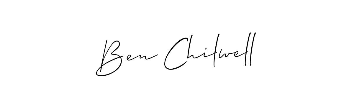 This is the best signature style for the Ben Chilwell name. Also you like these signature font (Allison_Script). Mix name signature. Ben Chilwell signature style 2 images and pictures png