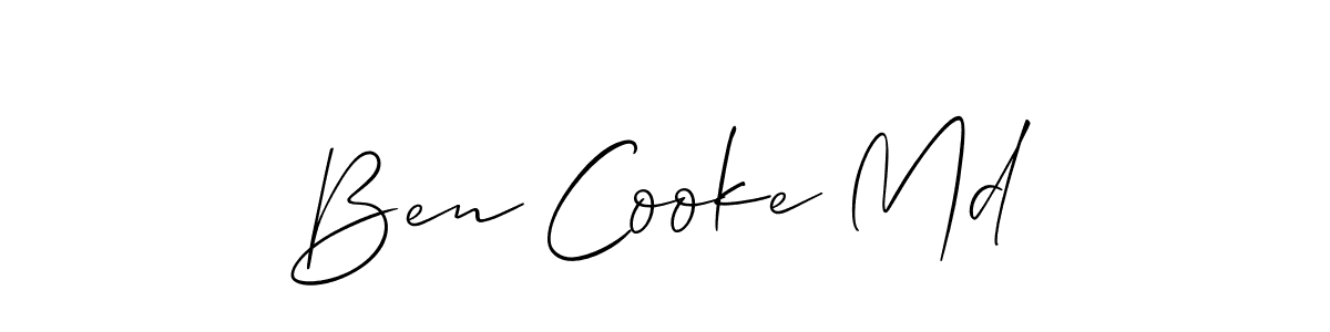 Ben Cooke Md stylish signature style. Best Handwritten Sign (Allison_Script) for my name. Handwritten Signature Collection Ideas for my name Ben Cooke Md. Ben Cooke Md signature style 2 images and pictures png