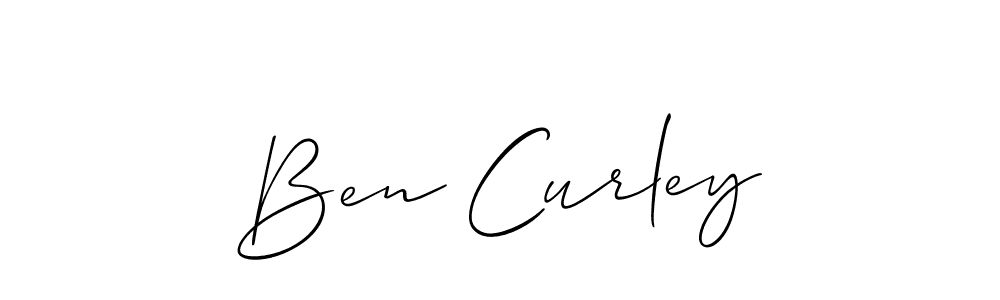 How to make Ben Curley signature? Allison_Script is a professional autograph style. Create handwritten signature for Ben Curley name. Ben Curley signature style 2 images and pictures png