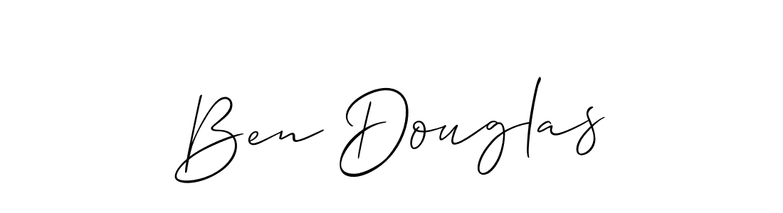 Design your own signature with our free online signature maker. With this signature software, you can create a handwritten (Allison_Script) signature for name Ben Douglas. Ben Douglas signature style 2 images and pictures png