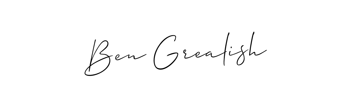 How to make Ben Grealish signature? Allison_Script is a professional autograph style. Create handwritten signature for Ben Grealish name. Ben Grealish signature style 2 images and pictures png