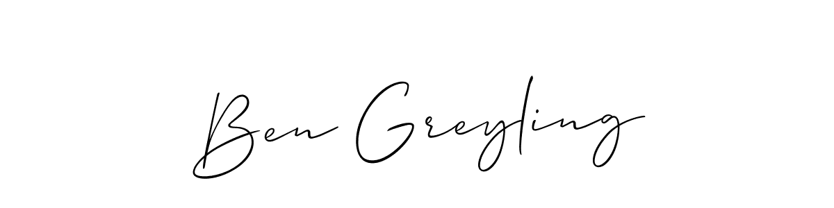 It looks lik you need a new signature style for name Ben Greyling. Design unique handwritten (Allison_Script) signature with our free signature maker in just a few clicks. Ben Greyling signature style 2 images and pictures png