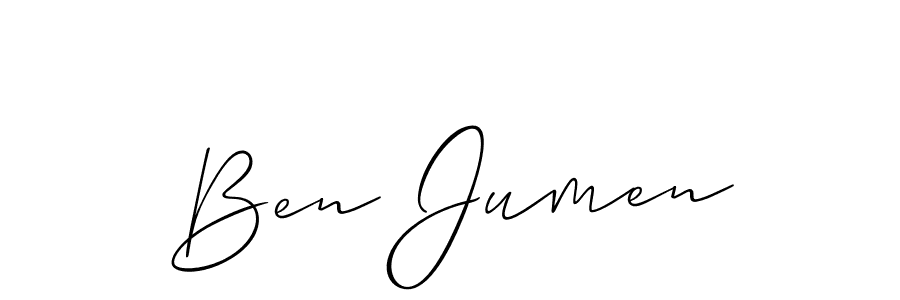 How to make Ben Jumen signature? Allison_Script is a professional autograph style. Create handwritten signature for Ben Jumen name. Ben Jumen signature style 2 images and pictures png