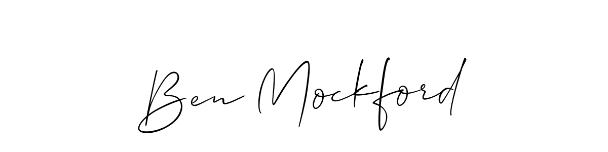 Once you've used our free online signature maker to create your best signature Allison_Script style, it's time to enjoy all of the benefits that Ben Mockford name signing documents. Ben Mockford signature style 2 images and pictures png