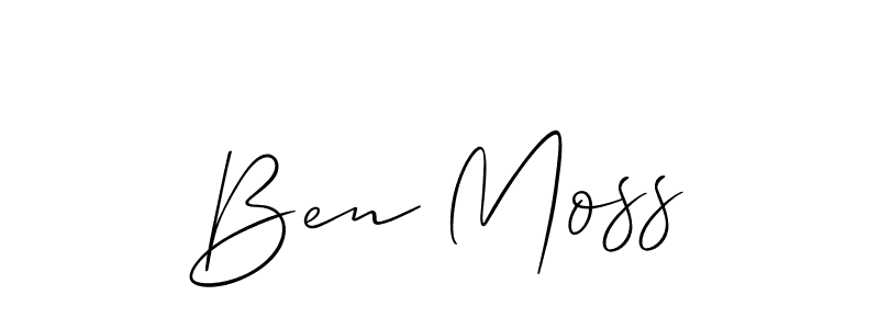 Once you've used our free online signature maker to create your best signature Allison_Script style, it's time to enjoy all of the benefits that Ben Moss name signing documents. Ben Moss signature style 2 images and pictures png