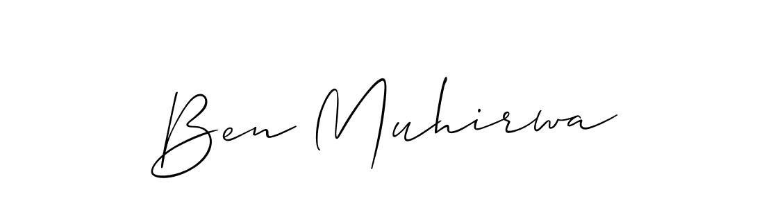 Create a beautiful signature design for name Ben Muhirwa. With this signature (Allison_Script) fonts, you can make a handwritten signature for free. Ben Muhirwa signature style 2 images and pictures png