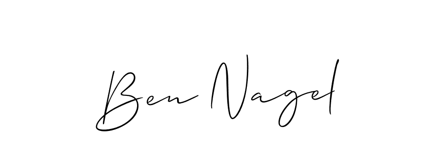 Create a beautiful signature design for name Ben Nagel. With this signature (Allison_Script) fonts, you can make a handwritten signature for free. Ben Nagel signature style 2 images and pictures png