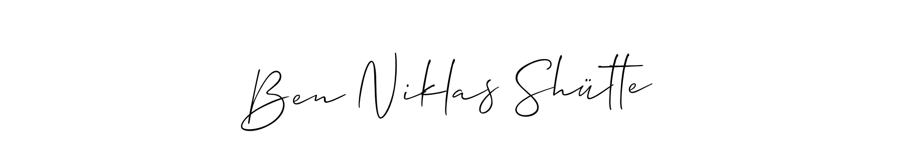 Make a beautiful signature design for name Ben Niklas Shütte. Use this online signature maker to create a handwritten signature for free. Ben Niklas Shütte signature style 2 images and pictures png