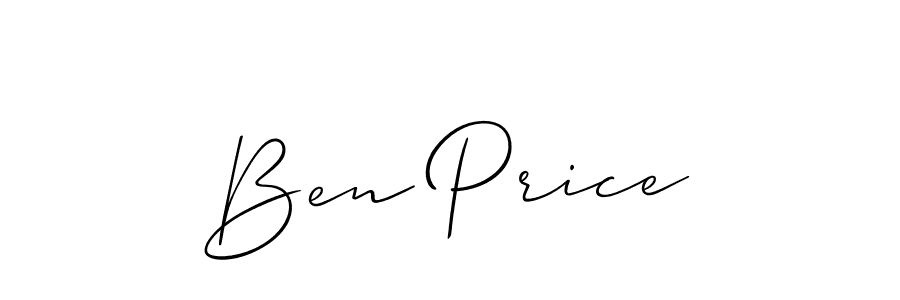 Use a signature maker to create a handwritten signature online. With this signature software, you can design (Allison_Script) your own signature for name Ben Price. Ben Price signature style 2 images and pictures png