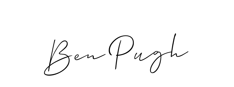 Similarly Allison_Script is the best handwritten signature design. Signature creator online .You can use it as an online autograph creator for name Ben Pugh. Ben Pugh signature style 2 images and pictures png