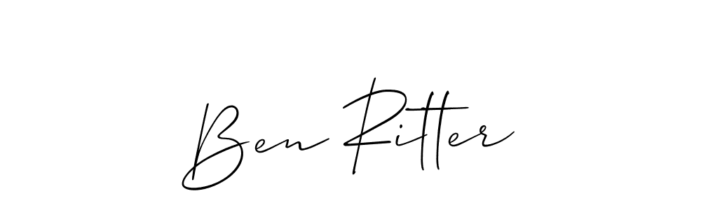 Best and Professional Signature Style for Ben Ritter. Allison_Script Best Signature Style Collection. Ben Ritter signature style 2 images and pictures png