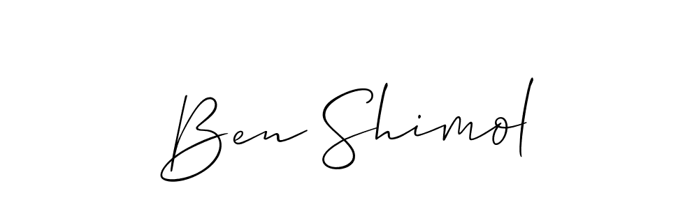 Make a short Ben Shimol signature style. Manage your documents anywhere anytime using Allison_Script. Create and add eSignatures, submit forms, share and send files easily. Ben Shimol signature style 2 images and pictures png