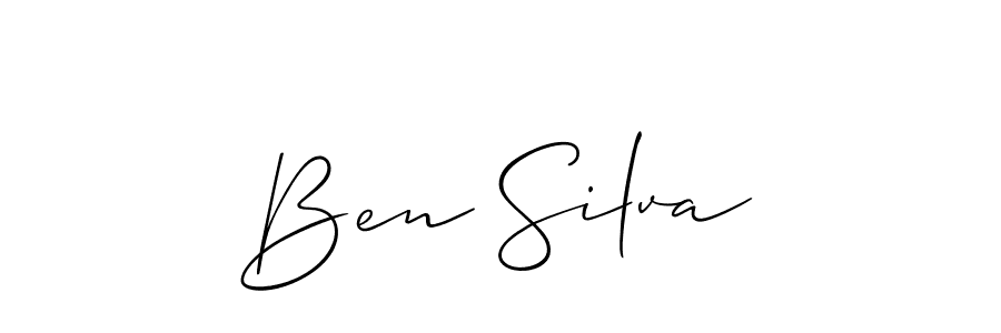 Best and Professional Signature Style for Ben Silva. Allison_Script Best Signature Style Collection. Ben Silva signature style 2 images and pictures png