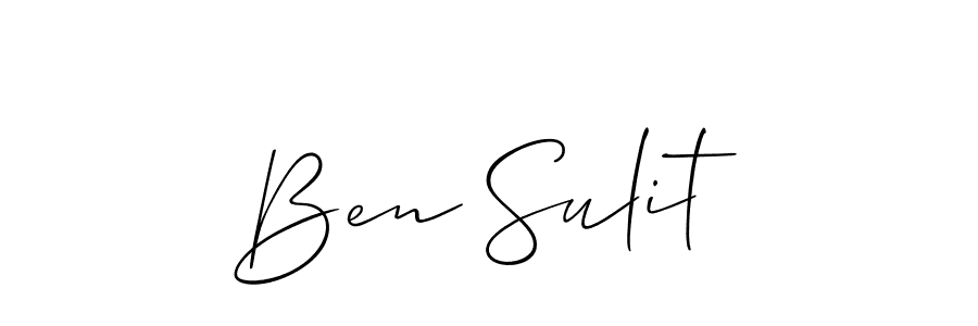 Allison_Script is a professional signature style that is perfect for those who want to add a touch of class to their signature. It is also a great choice for those who want to make their signature more unique. Get Ben Sulit name to fancy signature for free. Ben Sulit signature style 2 images and pictures png