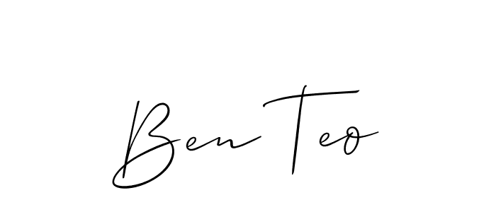 Make a short Ben Teo signature style. Manage your documents anywhere anytime using Allison_Script. Create and add eSignatures, submit forms, share and send files easily. Ben Teo signature style 2 images and pictures png