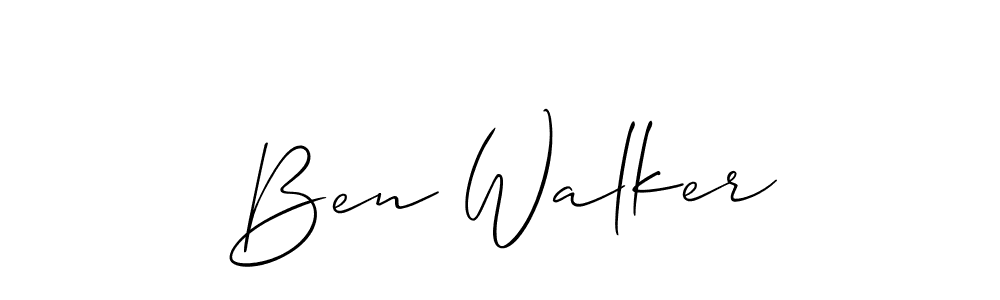 The best way (Allison_Script) to make a short signature is to pick only two or three words in your name. The name Ben Walker include a total of six letters. For converting this name. Ben Walker signature style 2 images and pictures png