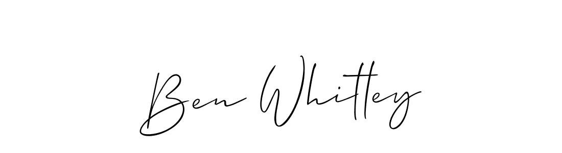 The best way (Allison_Script) to make a short signature is to pick only two or three words in your name. The name Ben Whitley include a total of six letters. For converting this name. Ben Whitley signature style 2 images and pictures png