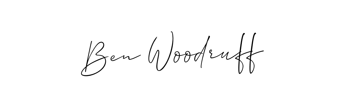 How to Draw Ben Woodruff signature style? Allison_Script is a latest design signature styles for name Ben Woodruff. Ben Woodruff signature style 2 images and pictures png